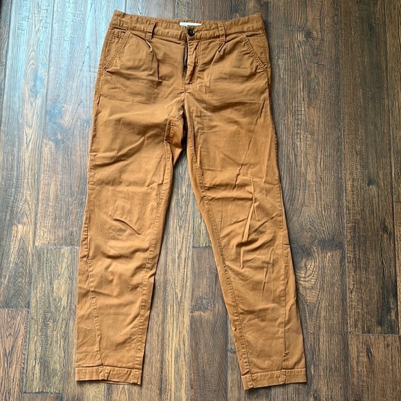 Anthropologie Scout tapered leg pant in ochre (deep rust/orange) size 26 - Picture 2 of 13